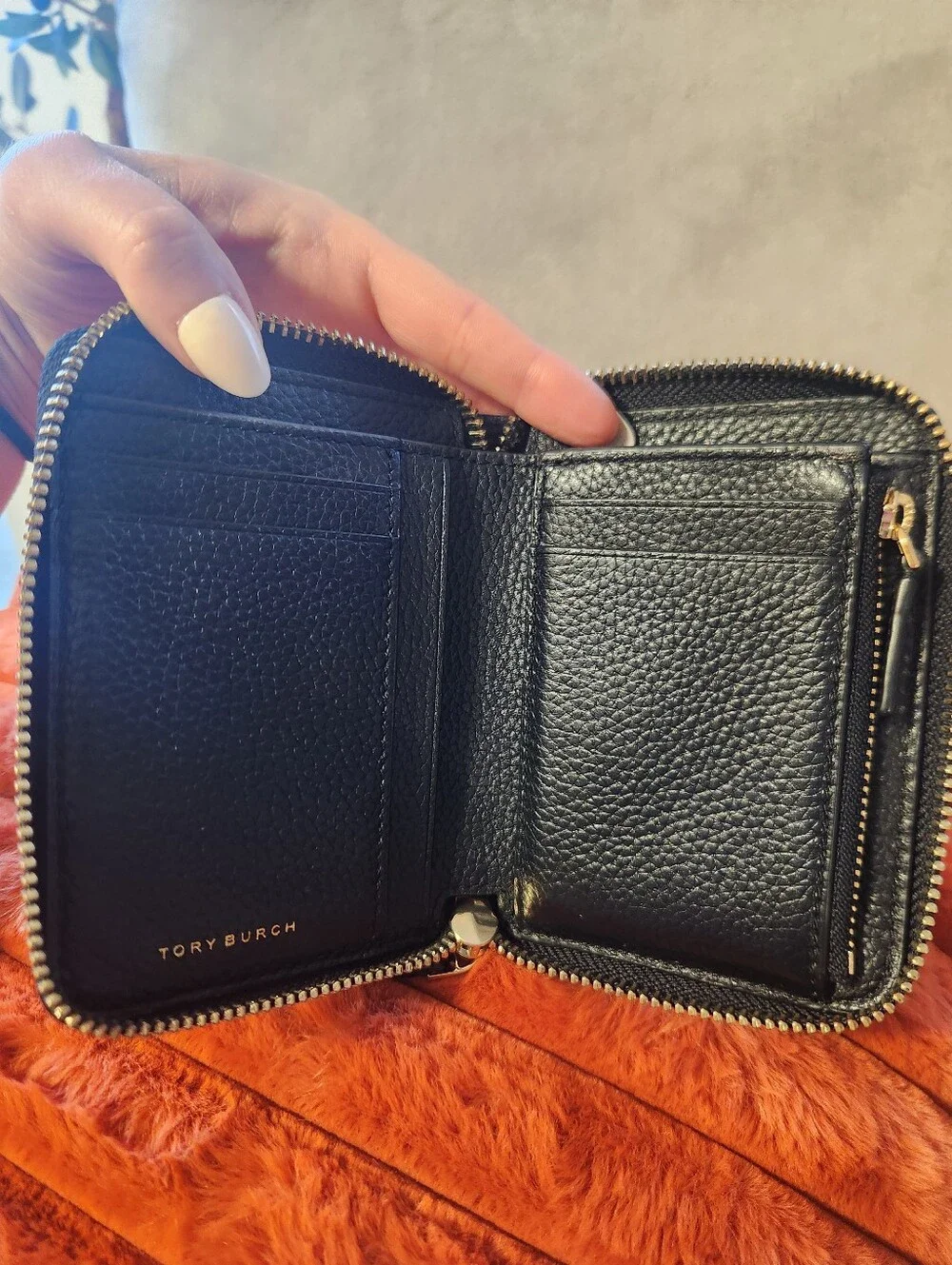 Tory Burch black pebbled